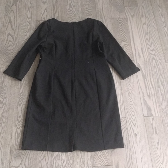 Seraphine Black Midi Dress with Yellow Accents - Picture 12 of 12